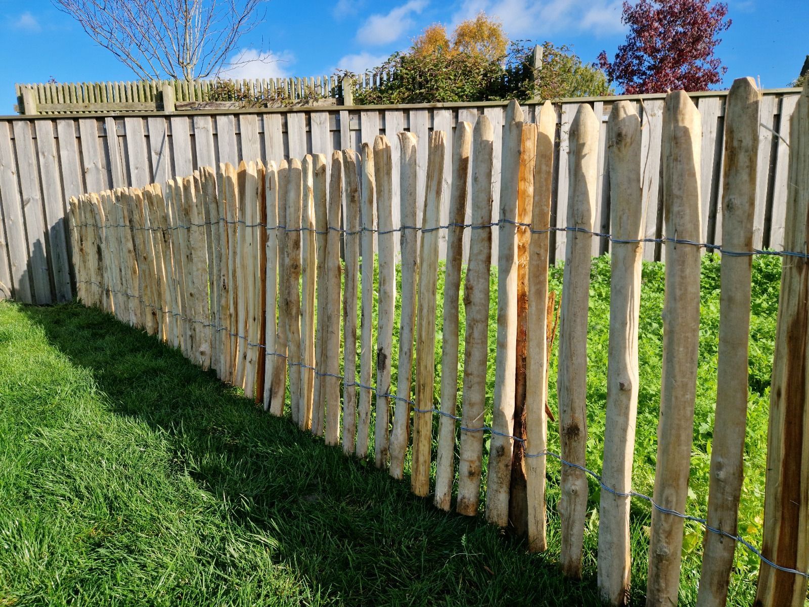 Kastanjehout hekwerk