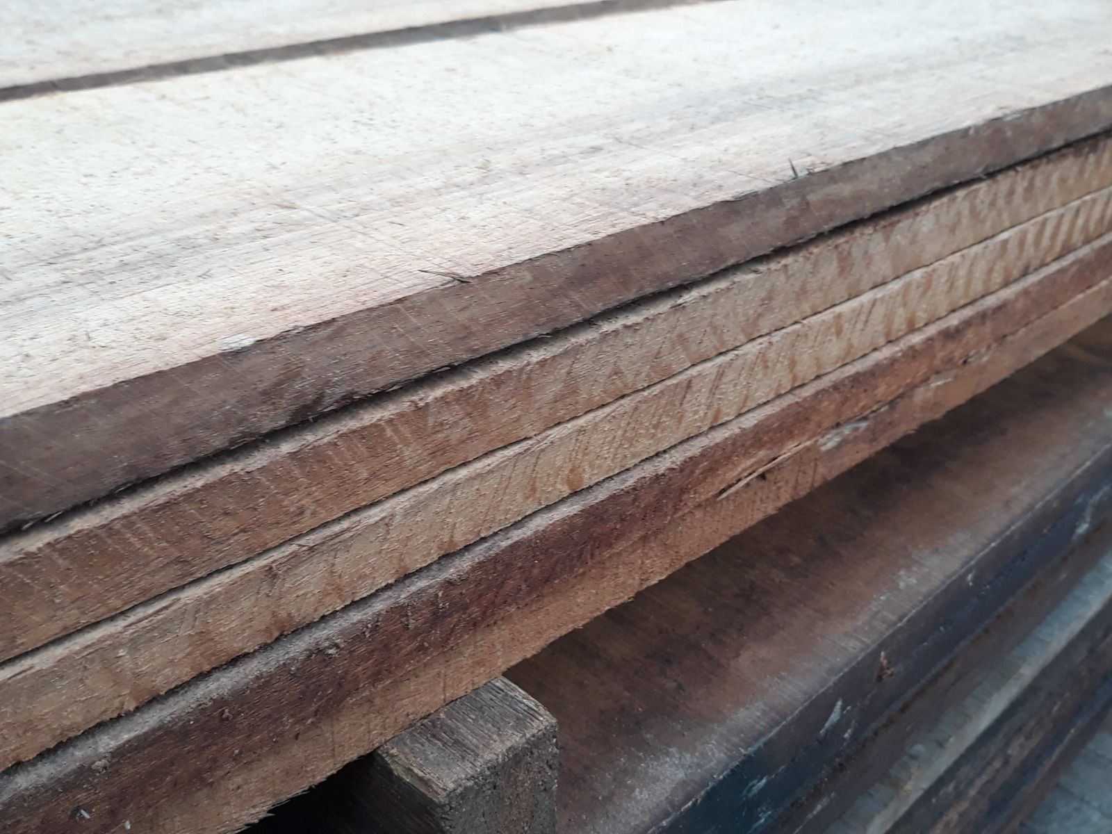 Hardhouten plank 2x15x450cm