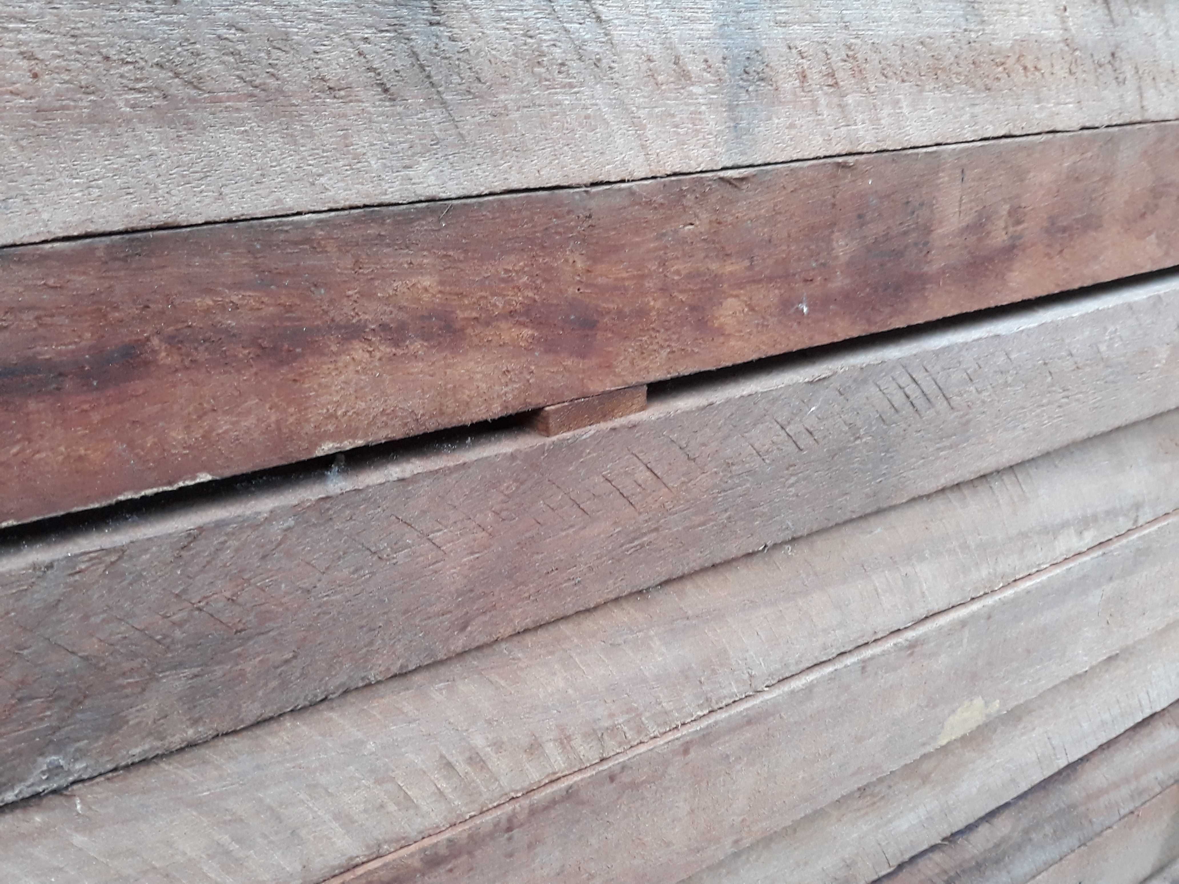 Hardhouten paal 6x6x150cm