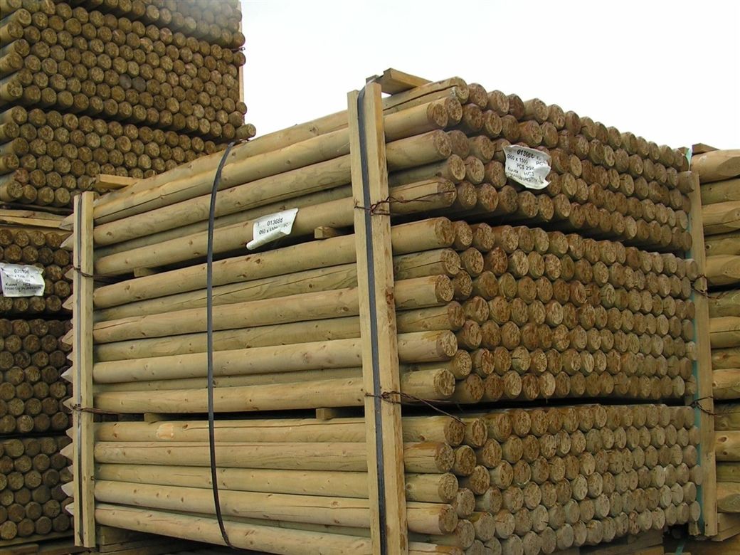 Geïmpregneerde palen