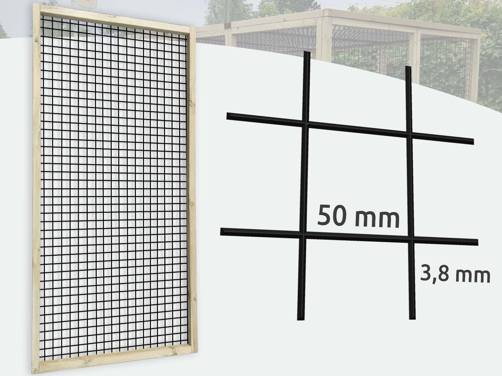 Volièrepaneel 50x50mm | Gaaspaneel