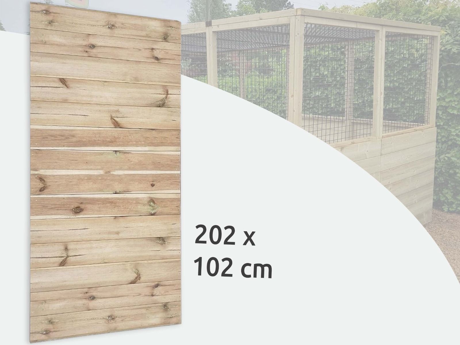 Volièrepaneel hout | Volledig dicht